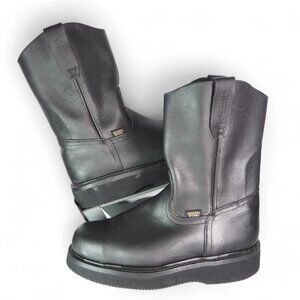 Original Michel Grasso Mil Rayas Work Boots with Steel Helmet Black Men's 9